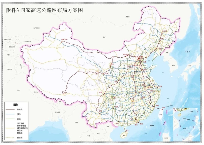 最新中国公路地图，揭示中国交通发展的脉络