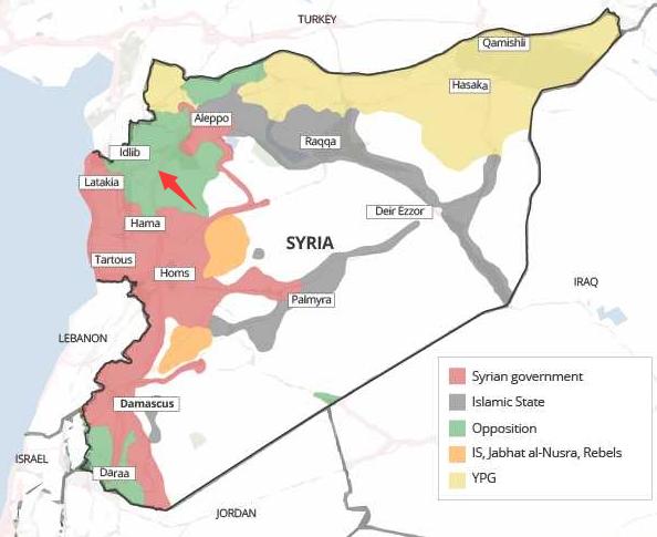叙利亚最新势力分布图解析