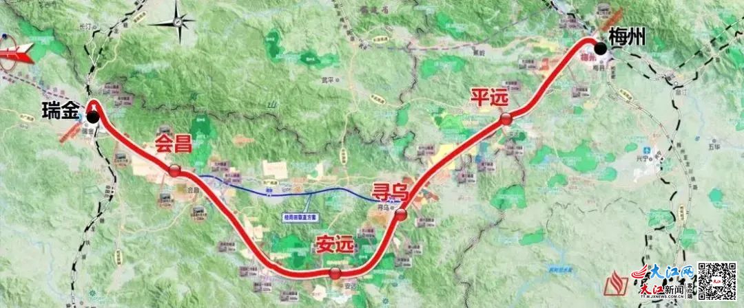江西发改委最新鹰梅铁路走向研究及展望